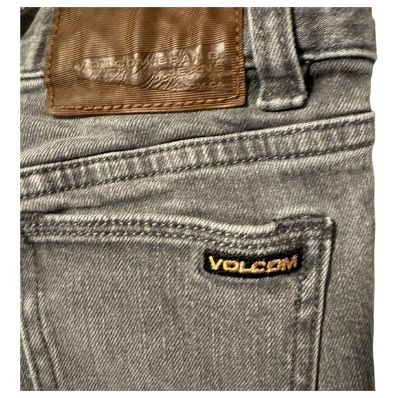 Volcom ~ Kid's Gray Denim Jeans ~ 2x4 Skinny ~ Size 7 - Picture 4 of 5